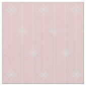 かわいらしいパステル調ピンクの花柄パターン ファブリック (クローズアップ)