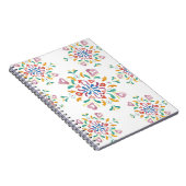 かわいらしいパターン螺線形80のページのノートジャーナル ノートブック (右側)