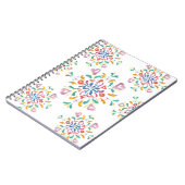 かわいらしいパターン螺線形80のページのノートジャーナル ノートブック (左側)