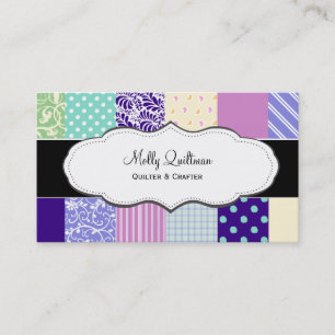 かわいらしいパッチワークキルトの名刺 名刺