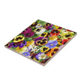 かわいらしいパンジー タイル (側面)