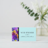 かわいらしいパンジー 名刺 (スタンド正面)