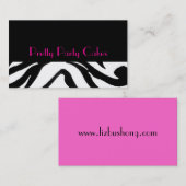 かわいらしいパーティーのケーキの名刺 名刺 (正面/裏面)