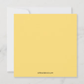 かわいらしいヒッポウ&バーディーベビーシャワー 招待状 (裏面)