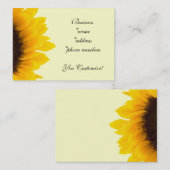 かわいらしいヒマワリの名刺 名刺 (正面/裏面)