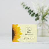 かわいらしいヒマワリの名刺 名刺 (スタンド正面)