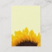 かわいらしいヒマワリの名刺 名刺 (裏面)