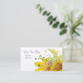 かわいらしいヒマワリの名刺 名刺 (スタンド正面)