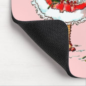 かわいらしいビンテージクリスマスチャイルド マウスパッド (コーナー)