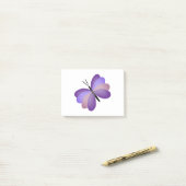 かわいらしいピンクおよび紫色の蝶 ポストイット (デスク上)