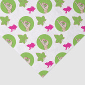 かわいらしいピンクのカエル 薄葉紙 (詳細)