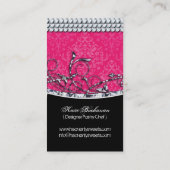 かわいらしいピンクのカップケーキのベーカリーの名刺 名刺 (裏面)