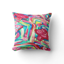 かわいらしいピンクのテラスの枕