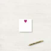 かわいらしいピンクのハートのポスト・イット ポストイット (デスク上)
