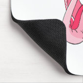 かわいらしいピンクのファンタジーのドラゴン マウスパッド (コーナー)