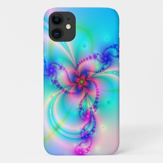 かわいらしいピンクのフラクタルの花 Case-Mate iPhoneケース (裏面)
