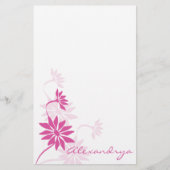 かわいらしいピンクのメモ帳 便箋 (正面)