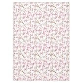 かわいらしいピンクの桜の水彩画パターン テーブルクロス (正面)