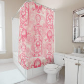 かわいらしいピンクの毒ボトル シャワーカーテン (インサイチュ)