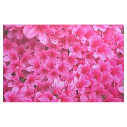 かわいらしいピンクの花の生地 ファブリック (ヤード)