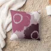 かわいらしいピンクの花 クッション (ブランケット)