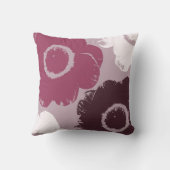 かわいらしいピンクの花 クッション (裏面)