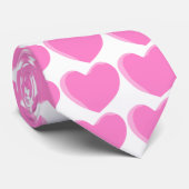 かわいらしいピンク愛中心 ネクタイ (ロール)