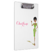 かわいらしいピンク クリップボード (右)