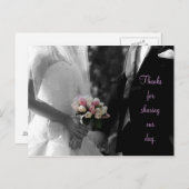 かわいらしいピンク ポストカード (正面/裏面)