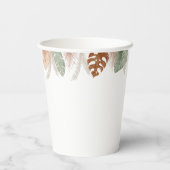 かわいらしいフワフワのライオン誕生日 紙コップ (裏面)