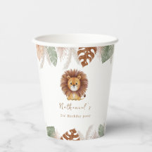 かわいらしいフワフワのライオン誕生日