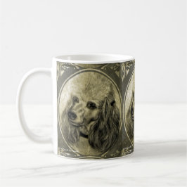 かわいらしいプードルのコーヒー・マグ コーヒーマグカップ