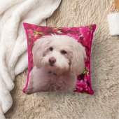 かわいらしいプードル クッション (ブランケット)