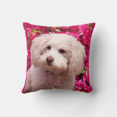 かわいらしいプードル クッション (裏面)