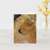 かわいらしいベビー カード (黄色い花)