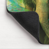 かわいらしいボヘミア象のターコイズの種族パターン マウスパッド (コーナー)