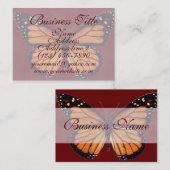 かわいらしいマダラチョウの名刺 名刺 (正面/裏面)