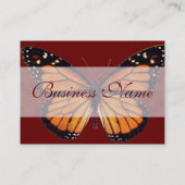 かわいらしいマダラチョウの名刺 名刺 (裏面)