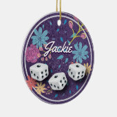 かわいらしいモノグラムBuncoかBuncoのオーナメント セラミックオーナメント (右)