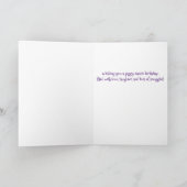 かわいらしいモルモットおもしろいフォト誕生日カード シーズンカード (内部)