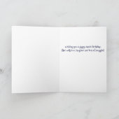 かわいらしいモルモットおもしろいフォト誕生日カード シーズンカード (内部)