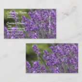 かわいらしいラベンダーは名刺の守備につきます 名刺 (正面/裏面)