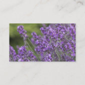 かわいらしいラベンダーは名刺の守備につきます 名刺 (裏面)
