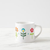 かわいらしいレトロの民俗花 エスプレッソカップ (右)