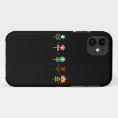 かわいらしいレトロの民俗花 Case-Mate iPhoneケース (裏面(横))