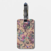 かわいらしいレースのバラ ラゲッジタグ (裏面縦)