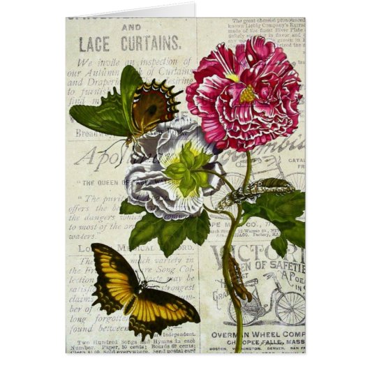 かわいらしいヴィンテージのコラージュ (正面)