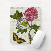 かわいらしいヴィンテージのコラージュ マウスパッド (マウス)
