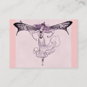 かわいらしいヴィンテージの妖精の名刺 名刺 (裏面)