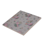 かわいらしいヴィンテージの花柄 タイル (側面)